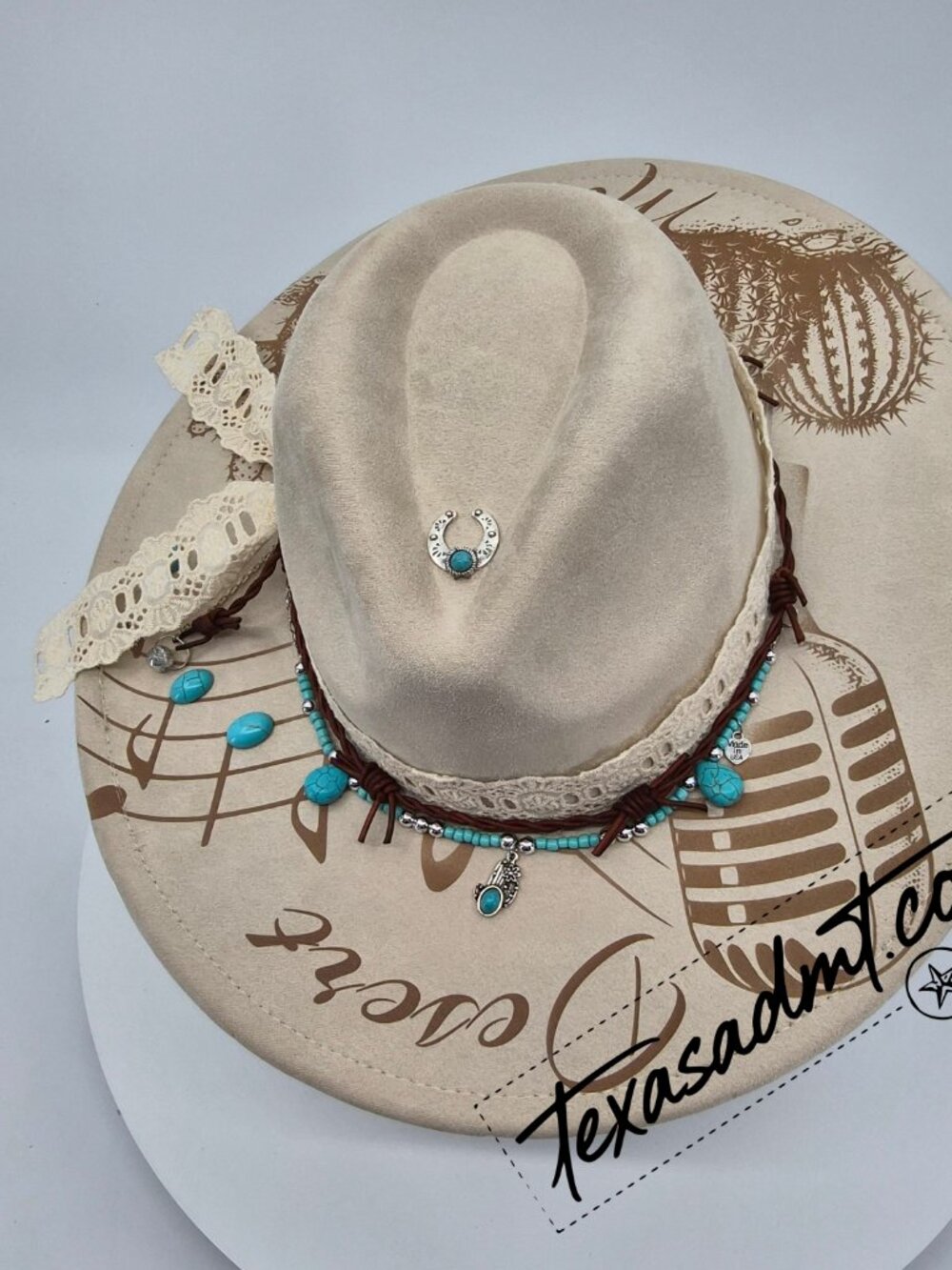The "Desert Melody" Custom wide-brim cowboy hat